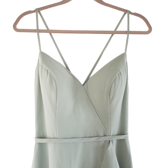 Azazie Sage Green Maxi Dress - Picture 5 of 13